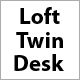 Twin Over Desk Loft Bunk Bed