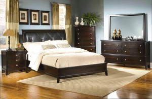 Bedroom Furniture Set with Leather Headboard 129 | Xiorex