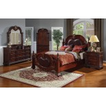 Poster Bedroom Furniture Set with Leather Headboard 121 | Xiorex