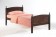Bed - Twin/Single Dark Chocolate Bed for N&D Licorice Bed Set | Xiorex
