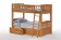 Twin Bunk Bed w Drawers Medium Oak Night and Day Cinnamon Bunk Bed