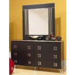 Black Dresser White Dresser Life Line Elvis Dresser & Mirror | Xiorex