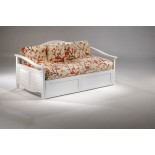 Seagull Daybed Twin Size White Day Bed with Trundle Bed | Xiorex