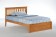 Rosemary Slat Headboard Bed Medium Oak | Xiorex Bedroom Furniture